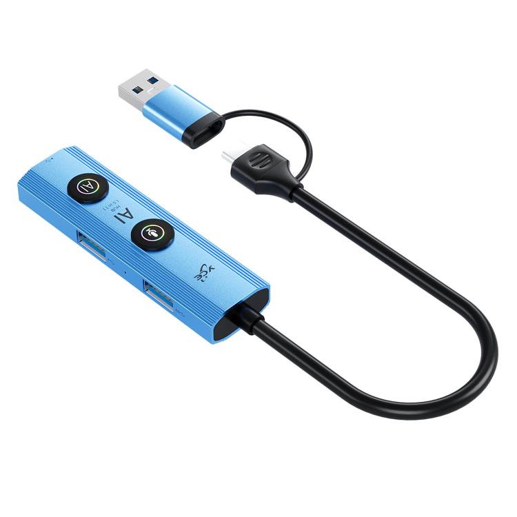 YCE V295B 5 in 1 USB3.0 / Type-C HUB Adapter AI Docking Station, V295B