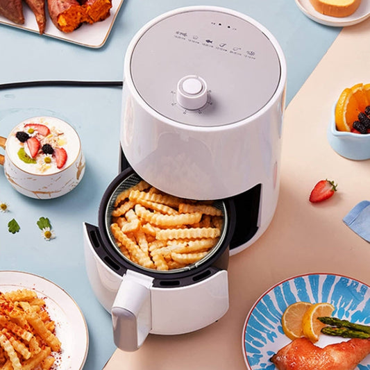 304 Stainless Steel Air Fryer Pot with Net Basket – Oil-Free Cooking Basket for Home Electric Air Fryers