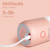 Vitamer USB Mini Portable Juicer Juice Blender Lemon Fruit Squeezers Reamers Bottle (Pink)