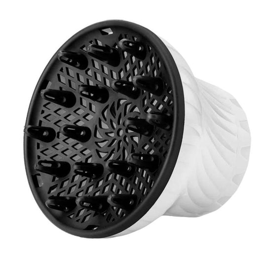 Universal Hair Diffuser Hair Dryer Air Hood Blow Curling Hair Styling Artifact Hair Drying Hood(White)