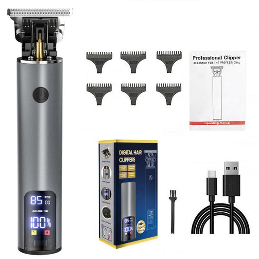 Rechargeable Hair Clippers for Men – Zero Gap T-Blade Trimmer, Professional Cordless Barber Kit for Vintage, Bald & Oil Head Styles