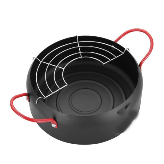 Tempura Hot Pot Household Fryer Pot Non-Stick Pan With Filter Holder, Specification:20cm without Clip
