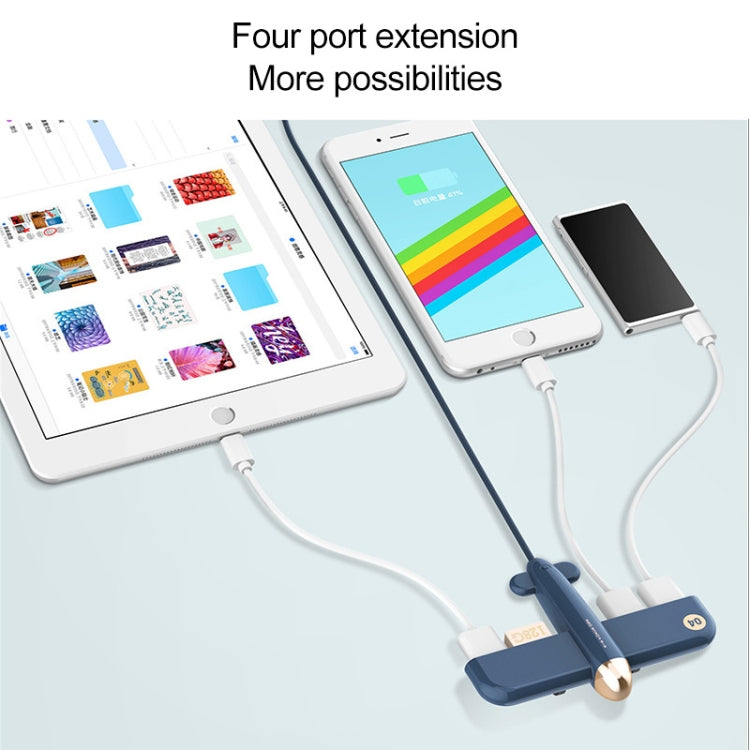 موزع بيانات 3life-308 5 فولت 0.5 أمبير، 4 منافذ USB، موسع Air Force One، 3life-308 وردي، 3life-308 أزرق، 3life-308 أبيض