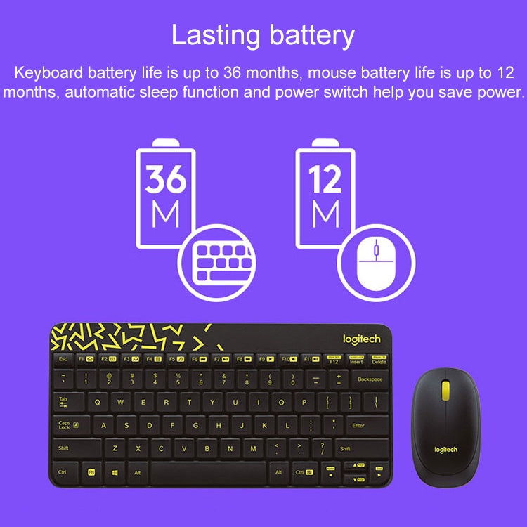 مجموعة لوحة المفاتيح والماوس اللاسلكية Logitech MK240 Nano