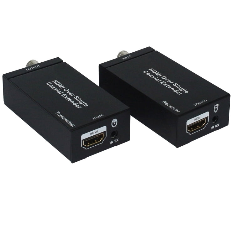 NK-C100IR 1080P HDMI Over Single Coaxial Extender Transmitter + Receiver with IR Coaxial Cable, Signal Range up to 100m