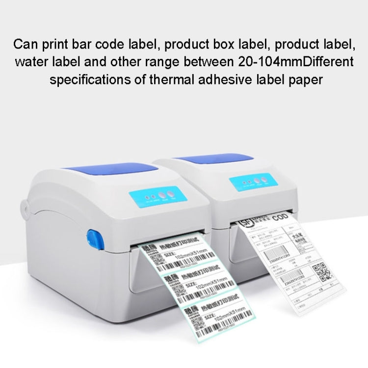 GPRINTER GP1324D Bluetooth USB Port Thermal Automatic Calibration Barcode Printer, Max Supported Thermal Paper Size: 104 x 2286mm, GP1324D (Bluetooth)