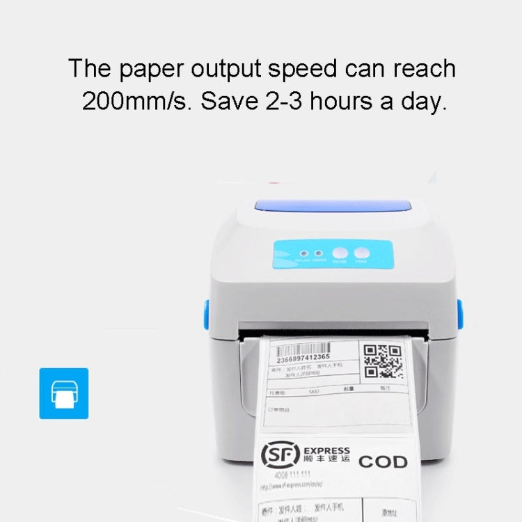 GPRINTER GP1324D Bluetooth USB Port Thermal Automatic Calibration Barcode Printer, Max Supported Thermal Paper Size: 104 x 2286mm, GP1324D (Bluetooth)