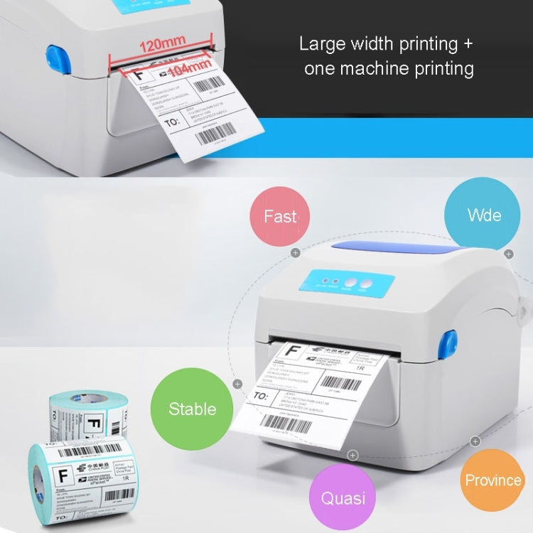 GPRINTER GP1324D Bluetooth USB Port Thermal Automatic Calibration Barcode Printer, Max Supported Thermal Paper Size: 104 x 2286mm, GP1324D (Bluetooth)