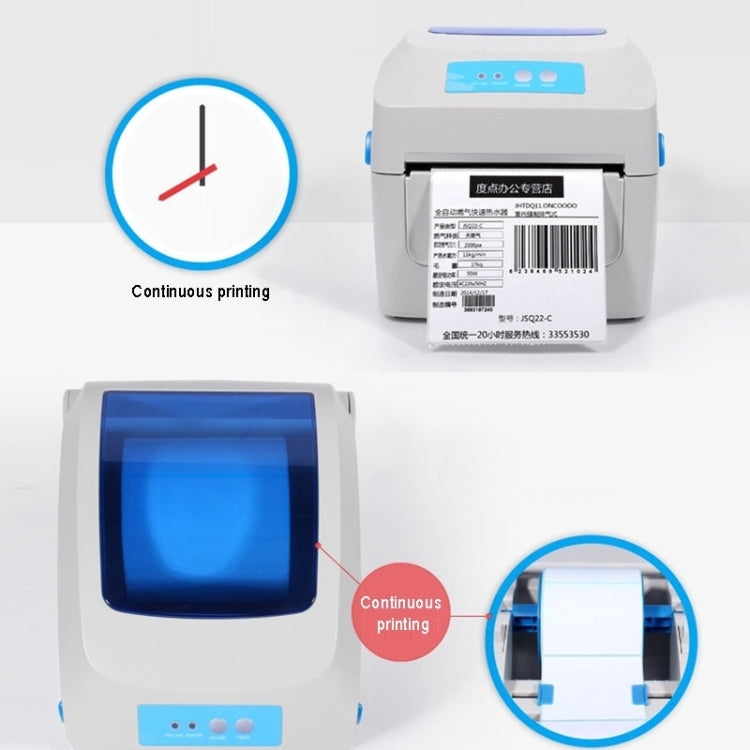 GPRINTER GP1324D Bluetooth USB Port Thermal Automatic Calibration Barcode Printer, Max Supported Thermal Paper Size: 104 x 2286mm, GP1324D (Bluetooth)