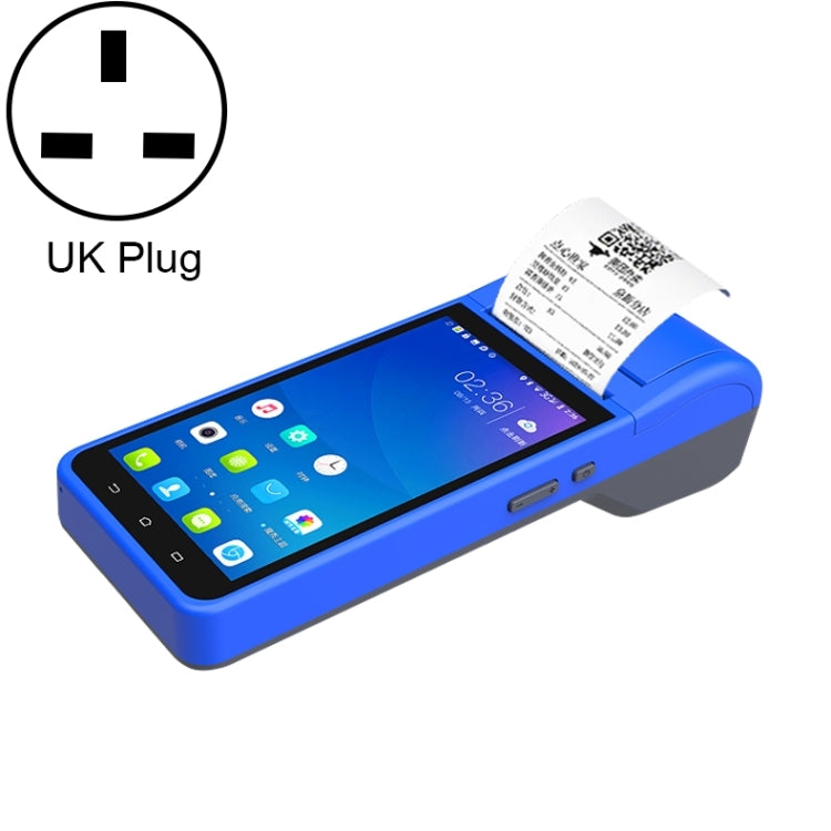 جهاز POS-6000 إصدار 4G، 1 جيجابايت + 8 جيجابايت، 58 مم، جهاز POS محمول باليد، 5.5 بوصة، ماسح ضوئي لرمز الاستجابة السريعة، يعمل بنظام Android، قابس الاتحاد الأوروبي، 1 جيجابايت + 8 جيجابايت