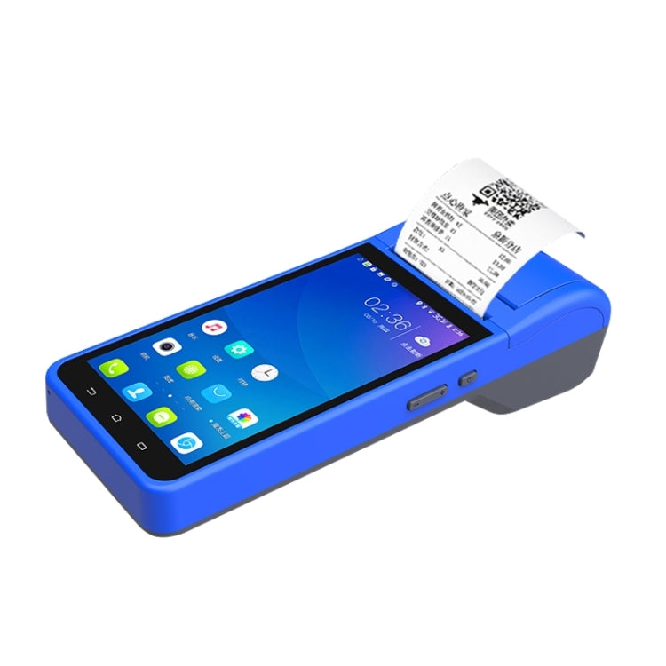 جهاز POS-6000 إصدار 4G، 1 جيجابايت + 8 جيجابايت، 58 مم، جهاز POS محمول باليد، 5.5 بوصة، ماسح ضوئي لرمز الاستجابة السريعة، يعمل بنظام Android، قابس الاتحاد الأوروبي، 1 جيجابايت + 8 جيجابايت