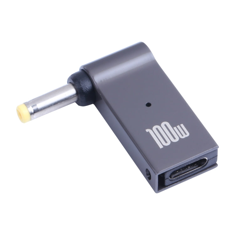 محول شحن كمبيوتر USB-C / Type-C أنثى إلى DC 4.0x1.7 مم ذكر بقوة 100 وات لأجهزة Lenovo، من Type-C أنثى إلى DC 4.0x1.7 مم ذكر (أصفر)
