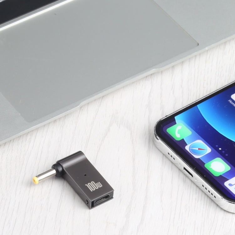 محول شحن كمبيوتر USB-C / Type-C أنثى إلى DC 4.0x1.7 مم ذكر بقوة 100 وات لأجهزة Lenovo، من Type-C أنثى إلى DC 4.0x1.7 مم ذكر (أصفر)