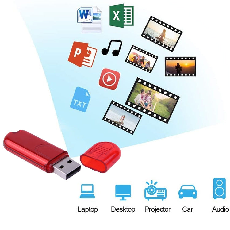 قرص فلاش USB سعة 16 جيجابايت، 16 جيجابايت (أحمر)