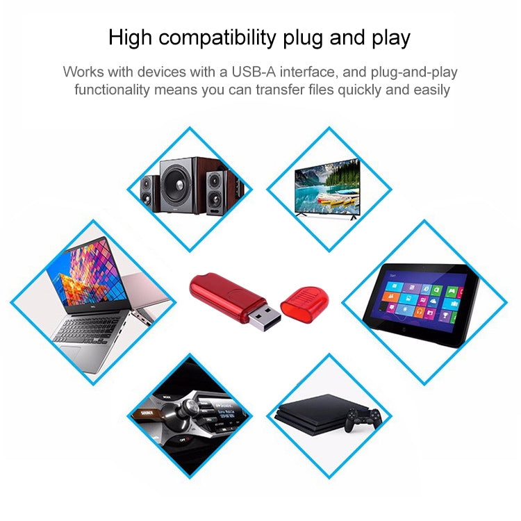 قرص فلاش USB سعة 16 جيجابايت، 16 جيجابايت (أحمر)