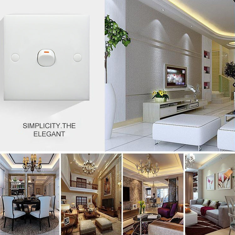 Electric Wall Switch (Size: 86 x 86mm), 1 Switch