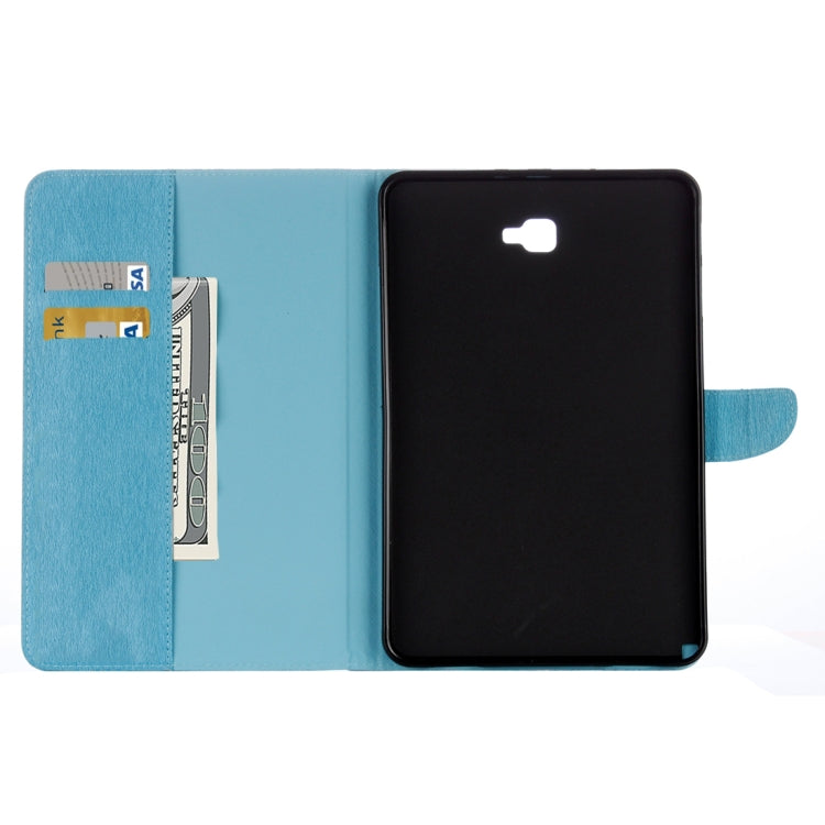 For Galaxy Tab A 10.1 (2016) / P580 Simple Style Horizontal Flip Leather Case with Holder & Card Slots & Wallet
