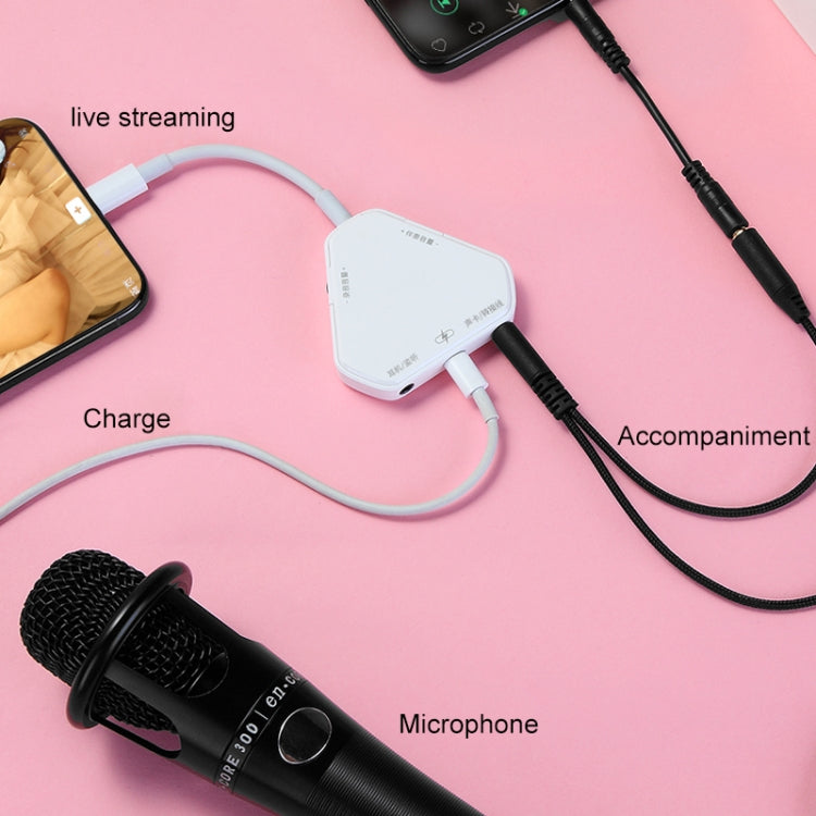 5 In 1 Multifunctional Live Broadcast Converter Mini Sound Card, 5 In 1