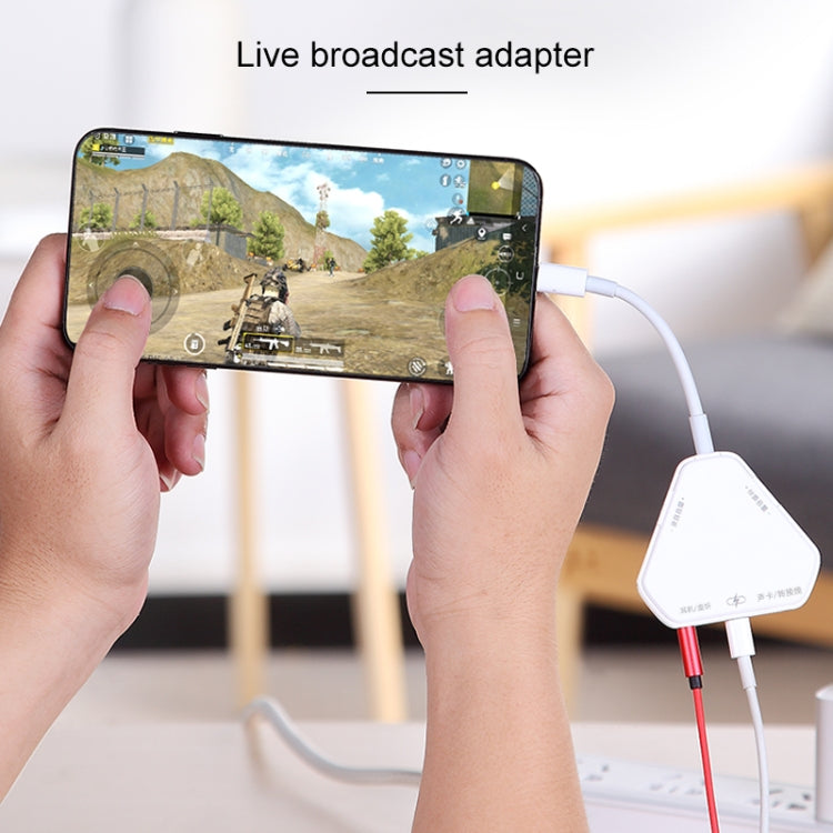 5 In 1 Multifunctional Live Broadcast Converter Mini Sound Card, 5 In 1