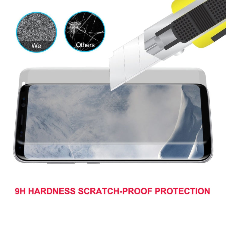 ENKAY Hat-Prince for Galaxy S8+ / G9550 0.26mm 9H Surface Hardness 3D Privacy Anti-glare Full Screen Tempered Glass Screen Protector, For Galaxy S8+ / G9550