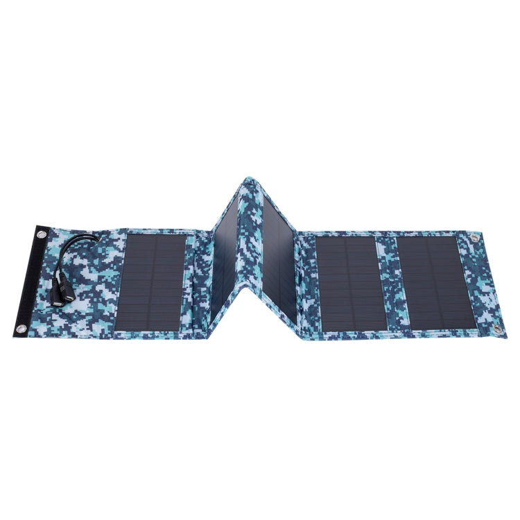 10W Monocrystalline Silicon Foldable Solar Panel Outdoor Charger with 5V Dual USB Ports, 10W