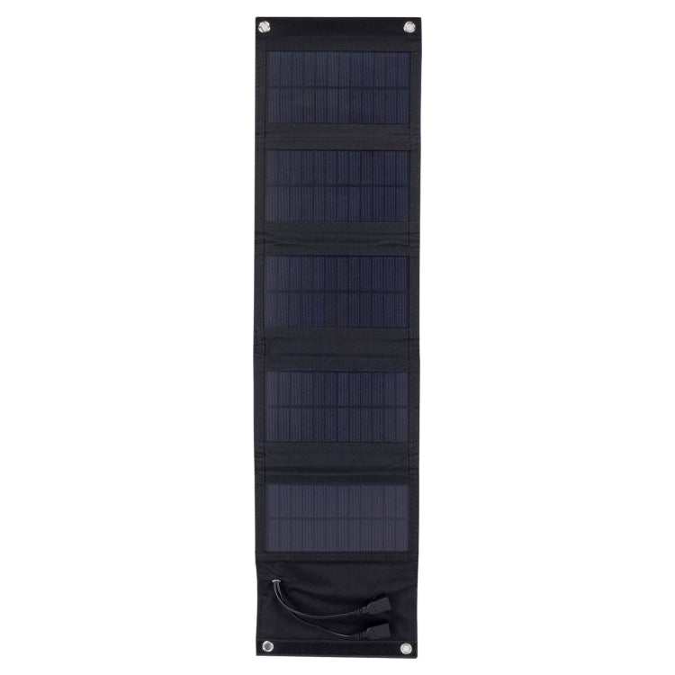 10W Monocrystalline Silicon Foldable Solar Panel Outdoor Charger with 5V Dual USB Ports, 10W