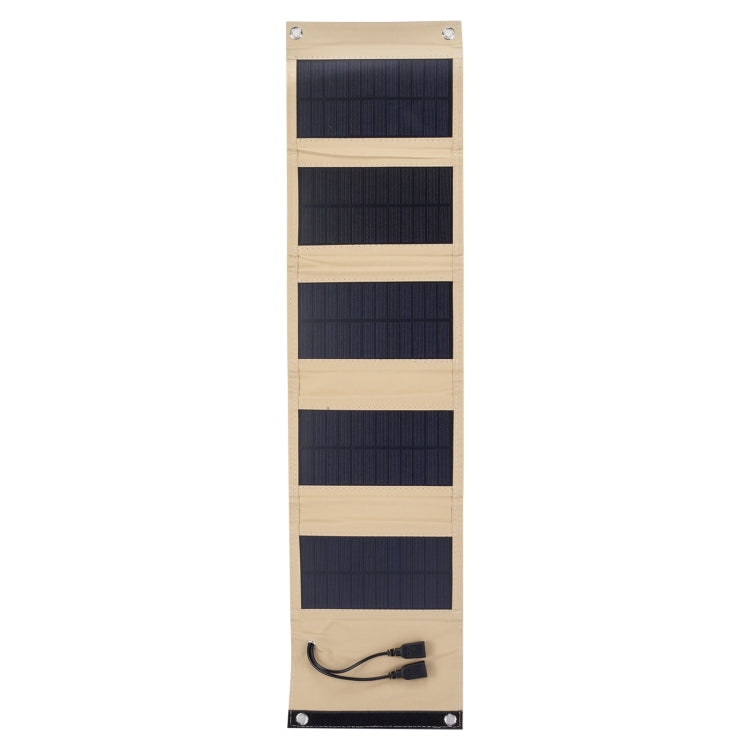 10W Monocrystalline Silicon Foldable Solar Panel Outdoor Charger with 5V Dual USB Ports, 10W