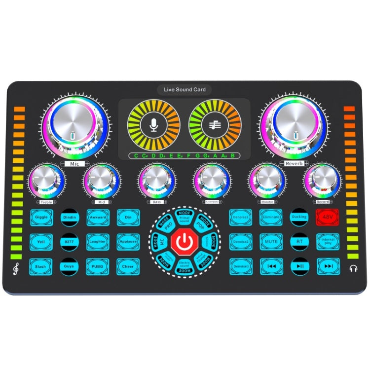 Q7 Live Streaming Sound Card Audio Mixer for Recording Live, Q7