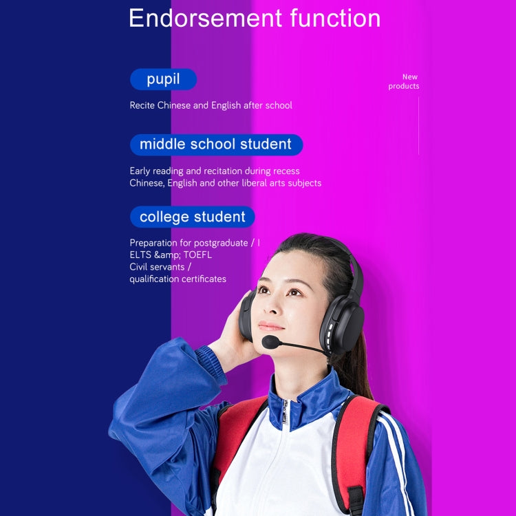 OY713 Blcak Music Headset Wireless BT5.0 Headphones Call Center Earphone With Microphone, OY713