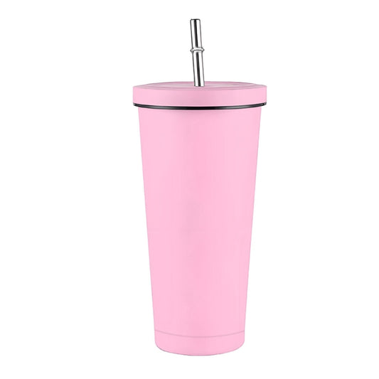 500ml Stainless Steel Water Vacuum Bottle Coffee Cup with Lid and Straw