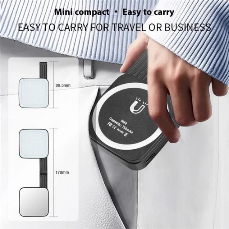 M42 Double-Sided Lighting Fill Light MagSafe Magnetic Phone Selfie Beauty Lamp, M42