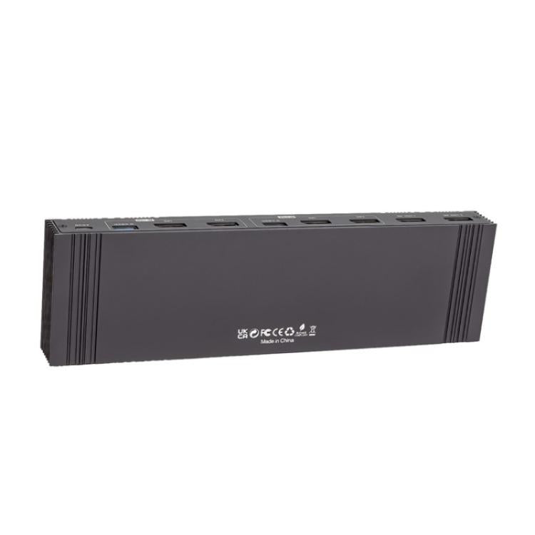 K10-2 لجهازي كمبيوتر/شاشتين، مخرج USB 3.0 مزدوج DP بدقة 8K وتردد 60 هرتز، إصدار 2.1، محول KVM، قابس أمريكي، قابس أوروبي