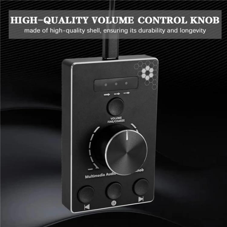 U8 With Mute Function Multimedia Volume Control Knob Aluminum Alloy Audio Adjuster, U8