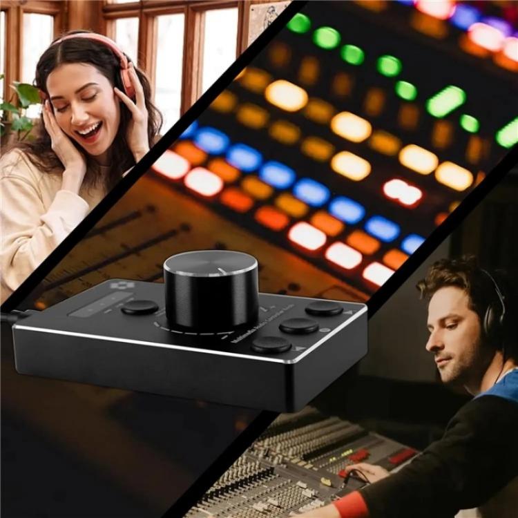 U8 With Mute Function Multimedia Volume Control Knob Aluminum Alloy Audio Adjuster, U8