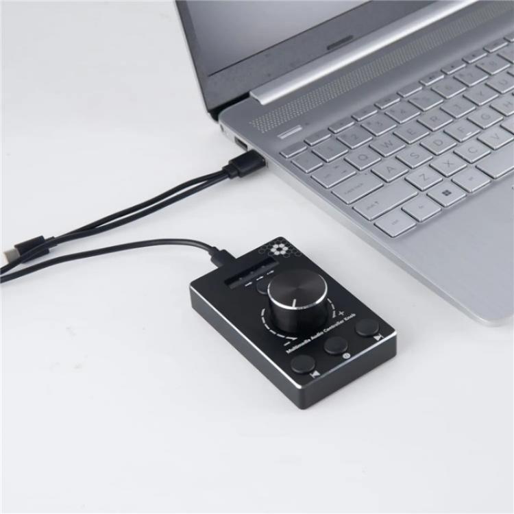 U8 With Mute Function Multimedia Volume Control Knob Aluminum Alloy Audio Adjuster, U8