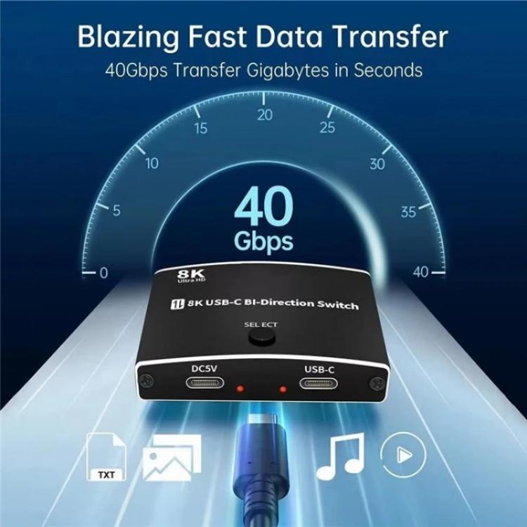 يدعم U8K1 الشحن السريع بقدرة 100 وات ومحول ثنائي الاتجاه من النوع C ومخرج فيديو بدقة 8K بسرعة 40 جيجابت في الثانية، U8K1