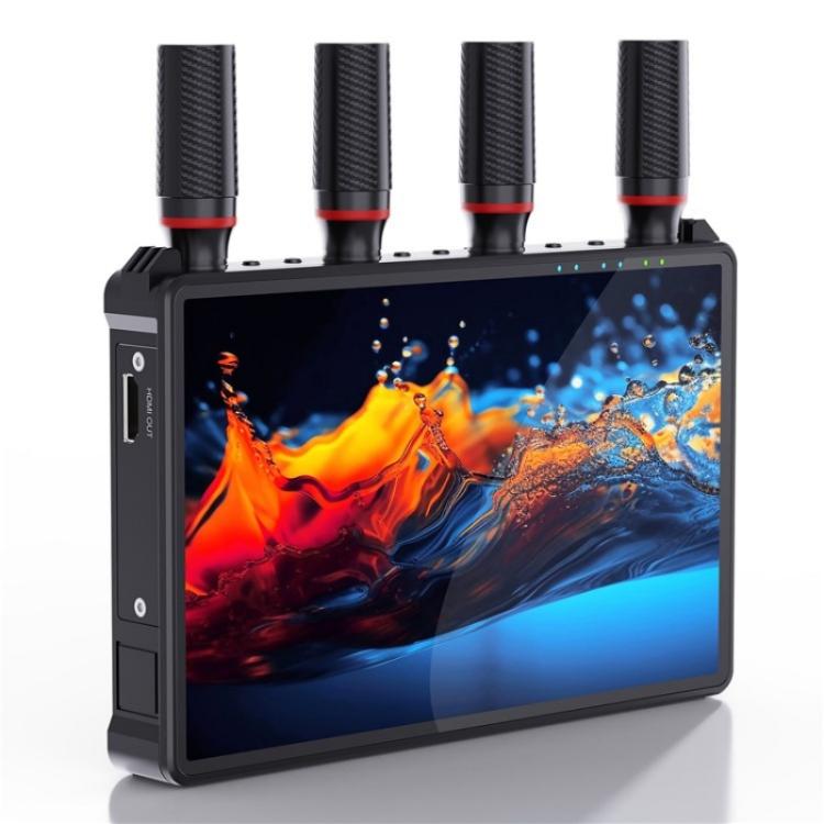 جهاز إرسال واستقبال HDMI لاسلكي VRRIIS 083H بشاشة LCD مقاس 7 بوصات بمدى 400 متر، قابس الولايات المتحدة، قابس الاتحاد الأوروبي، قابس المملكة المتحدة، قابس أستراليا