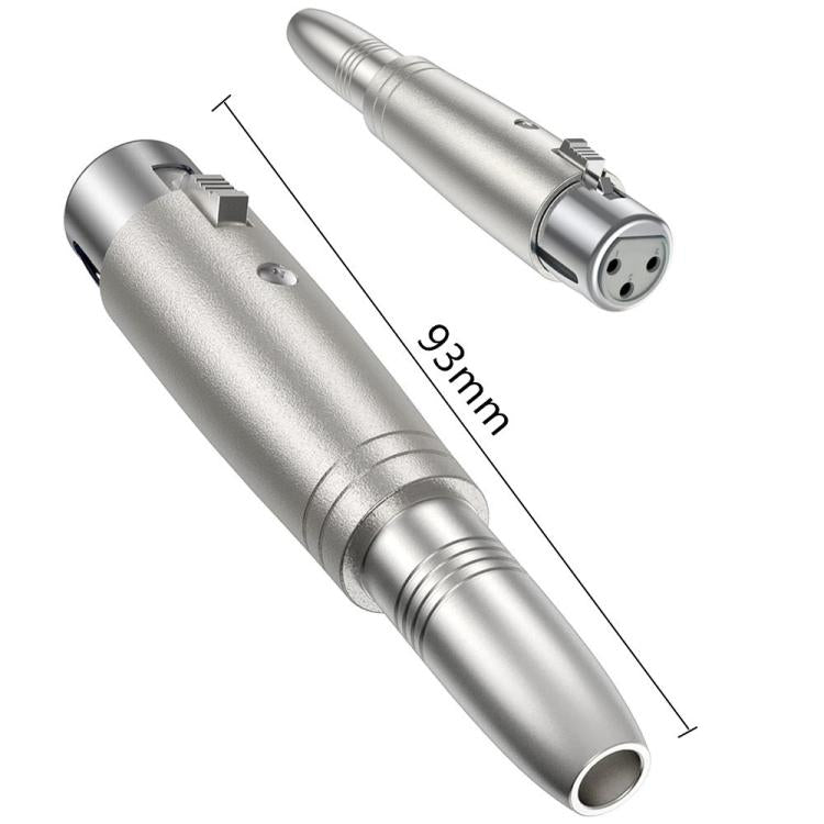 JUNSUNMAY XLR Female to 6.35mm Female Audio Adapter, XLR Female to 6.35mm Female