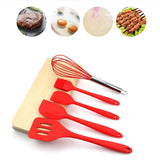 5 In 1 Pot Spatula Silicone Spatula Egg Beater Cooking Baking Tool Set