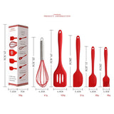 5 In 1 Pot Spatula Silicone Spatula Egg Beater Cooking Baking Tool Set