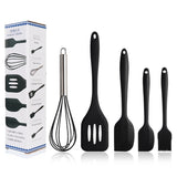 5 In 1 Pot Spatula Silicone Spatula Egg Beater Cooking Baking Tool Set