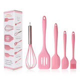 5 In 1 Pot Spatula Silicone Spatula Egg Beater Cooking Baking Tool Set