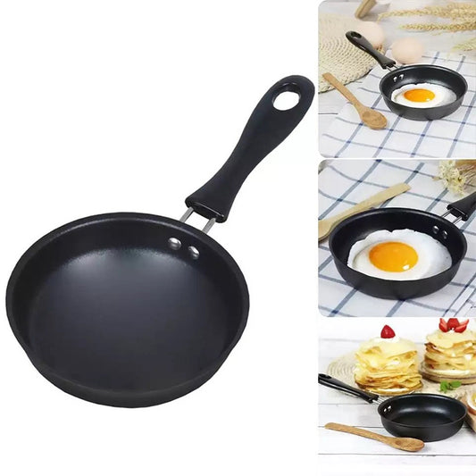 Mini Egg Frying Panpure Non-Stick Flat Bottom Pan Multicooker, Size:12cm