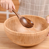 Non-Stick Pot Wood Spoon Teak Scoop Tableware Mixing Spoon