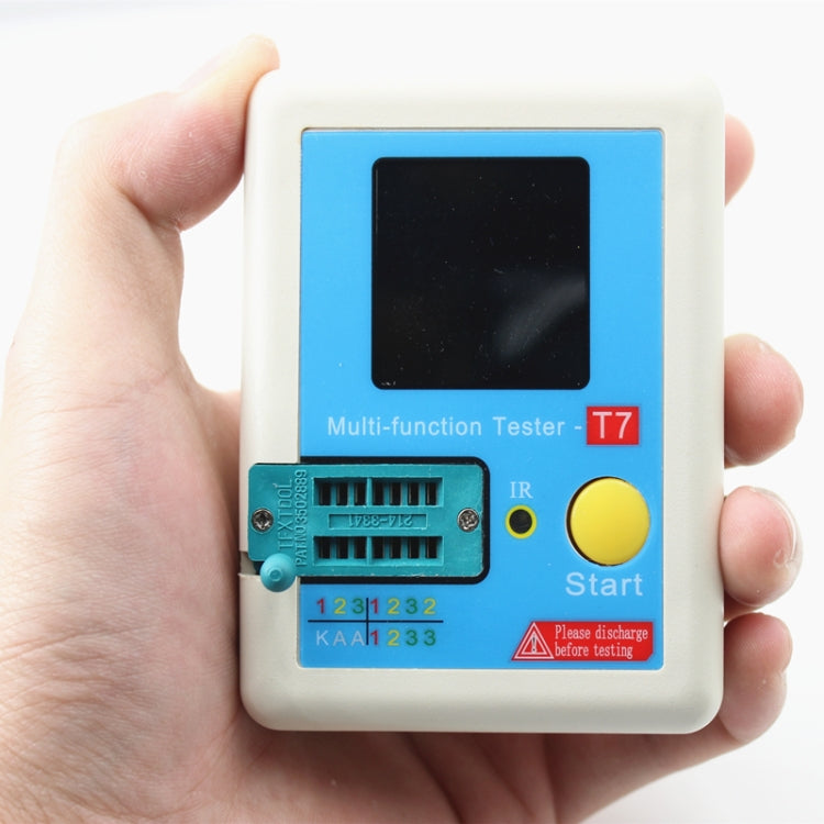 CR-T7 3.5 inch Colorful Display Multi-functional TFT Backlight Transistor Tester for Diode Triode Capacitor Resistor, LCR-T7