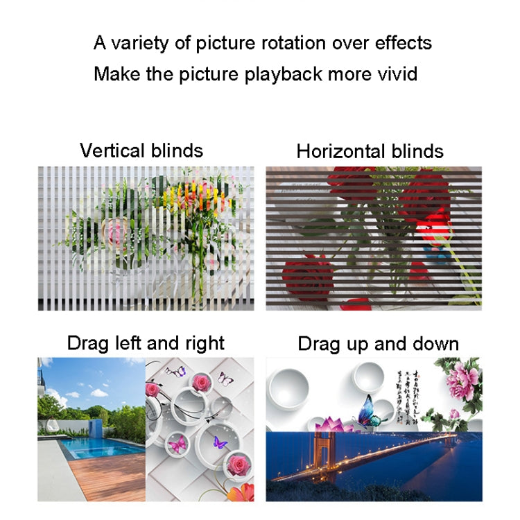 DPF-106 10.1 inch Digital Photo Frame LED Video Advertising Machine, US Plug, EU Plug, UK Plug, AU Plug