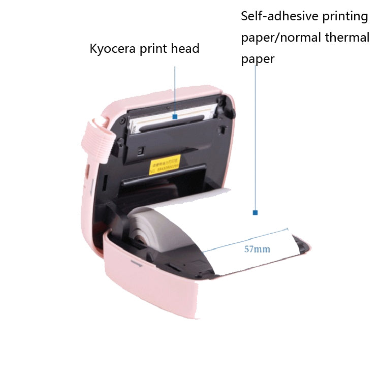 Deli X1 Portable Sticker Mini Bluetooth Photo Printer, Random Color Delivery