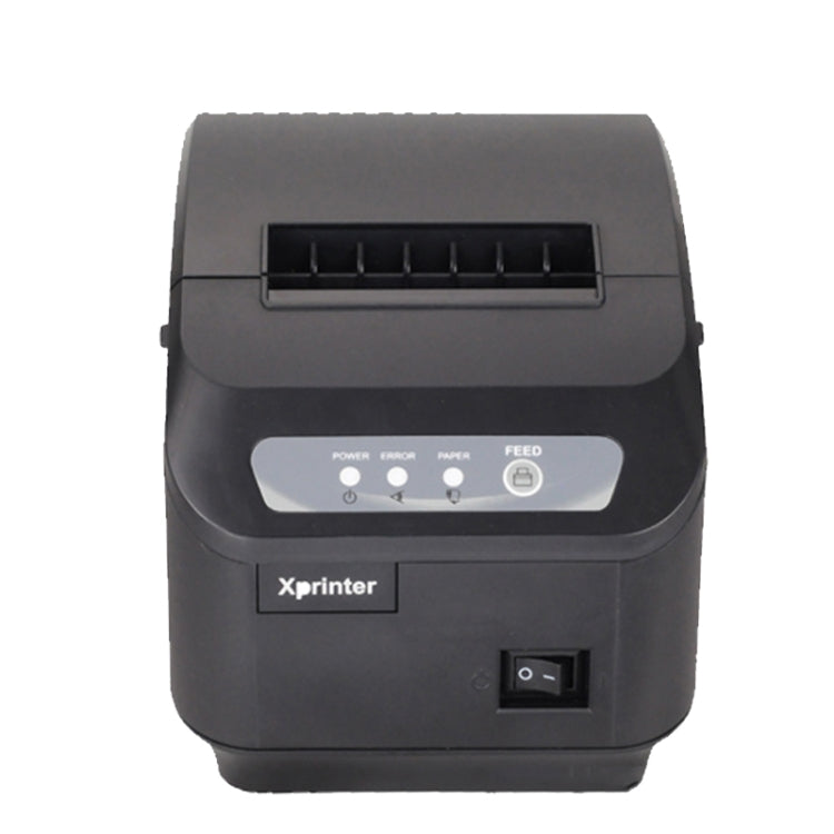 Xprinter XP-Q200II Thermal Small Receipt Printer Catering And Kitchen Receipt Printer 80mm Cutter, USB COM Interface, LAN Interface