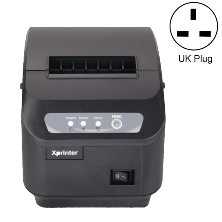 Xprinter XP-Q200II Thermal Small Receipt Printer Catering And Kitchen Receipt Printer 80mm Cutter, USB COM Interface, LAN Interface
