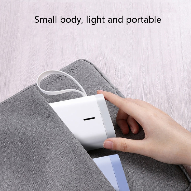 JingChen D11 Thermal Label Printer Bluetooth Handheld Portable Sticker Mobile Phone Printer, D11 White Standard